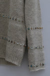 SWAYING/KNIT thick beaded sweater SW212SZ15